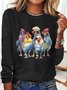 T-shirts Décontracté Printemps / Automne Turquie Coton Quotidien Régulier Droit Élasticité moyenne Oui pour Femmes
