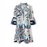 Femmes Ethnique Fleur Col V Confortable Mini Robe Décontracté