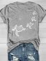 T-shirts Femmes Décontracté Été Tortue Coton Quotidien Ample Manches Courtes Droit Élasticité moyenne