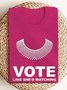 T-shirts Femmes Décontracté Été Lettres de texte Coton Micro-élasticité Quotidien Manches Courtes Trapèze Régulier