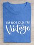 T-shirts Décontracté Été Lettres de texte Quotidien Ample Manches Courtes Col Rond en Mélangé de Coton Élasticité moyenne pour Femmes