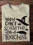 T-shirts Femmes Décontracté Printemps / Automne Imprimé de Lettre Motif Micro-élasticité Quotidien Ample Manches Longues Régulier Régulier