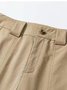 Pantalons Femmes Décontracté Plain Printemps / Automne Coton Taille Haute Quotidien Ample Long Régulier