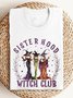 T-shirts Décontracté Été Lettres de texte Coton Micro-élasticité Manches Courtes Col Rond Trapèze Régulier pour Femmes