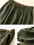 Pantalons Femmes Décontracté Plain Printemps / Automne Coton Naturel Aucune élasticité Ample Long Droit