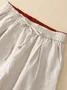 Pantalons Femmes Décontracté Plain Printemps / Automne Coton Naturel Aucune élasticité Ample Long Droit