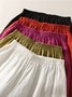 Pantalons Femmes Décontracté Plain Printemps / Automne Coton Naturel Aucune élasticité Quotidien Pantalon à la cheville Droit
