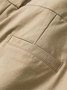 Pantalons Femmes Décontracté Plain Printemps / Automne Coton Taille Haute Quotidien Ample Long Régulier