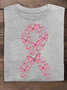 T-shirts Femmes Décontracté Printemps / Automne Papillon Coton Quotidien Ample Manches Longues Col Rond Régulier
