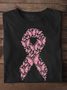 T-shirts Femmes Décontracté Printemps / Automne Papillon Coton Quotidien Ample Manches Longues Col Rond Régulier