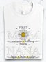 T-shirts Femmes Décontracté Printemps / Automne Imprimé de Lettre Motif Micro-élasticité Quotidien Manches Longues Col Rond Régulier Droit