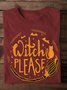 T-shirts Femmes Décontracté Printemps / Automne Imprimé de Lettre Motif Micro-élasticité Quotidien Ample Manches Longues Col Rond Régulier
