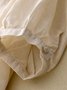 Chemisiers1 Femmes Décontracté Plain Printemps / Automne Quotidien Ample Coton Et Lin Régulier Régulier Col de Chemise