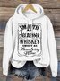 à Capuche Femmes Printemps / Automne Lettres de texte de Style Occidental Sweat-shirt à Capuche Quotidien Manches Longues en Mélangé de Coton Régulier Régulier