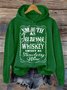 à Capuche Femmes Printemps / Automne Lettres de texte de Style Occidental Sweat-shirt à Capuche Quotidien Manches Longues en Mélangé de Coton Régulier Régulier