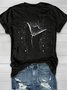 T-shirts Décontracté Été Marin Vie Manches Courtes Col Rond Régulier Droit Régulier Oui pour Femmes