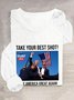 T-shirts Décontracté Printemps / Automne Figure Quotidien en Mélangé de Coton Régulier Droit Élasticité moyenne Oui pour Femmes