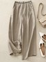 Pantalons Décontracté Plain Printemps / Automne Coton Naturel Aucune élasticité Quotidien Long Régulier pour Femmes