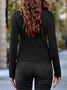 T-shirts Femmes Décontracté Plain Printemps / Automne Ample Col Rond Régulier Droit Boucle Régulier
