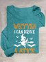 T-shirts Décontracté Printemps / Automne Toussaint Quotidien Manches Longues en Mélangé de Coton Régulier Droit Élasticité moyenne pour Femmes
