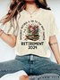 T-shirts Femmes Décontracté Floral Été Coton Aucune élasticité Manches Courtes Col Rond Régulier Régulier