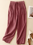 Pantalons Femmes Décontracté Plain Printemps / Automne Coton Aucune élasticité Quotidien Ample Long Régulier