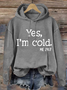 à Capuche Femmes Décontracté Printemps / Automne Lettres de texte Sweat-shirt à Capuche Ample en Mélangé de Coton Régulier Droit Régulier