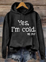 à Capuche Femmes Décontracté Printemps / Automne Lettres de texte Sweat-shirt à Capuche Ample en Mélangé de Coton Régulier Droit Régulier