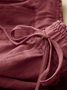 Pantalons Femmes Décontracté Plain Printemps / Automne Coton Aucune élasticité Quotidien Ample Long Régulier