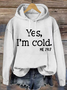 à Capuche Femmes Décontracté Printemps / Automne Lettres de texte Sweat-shirt à Capuche Ample en Mélangé de Coton Régulier Droit Régulier