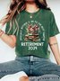 T-shirts Femmes Décontracté Floral Été Coton Aucune élasticité Manches Courtes Col Rond Régulier Régulier