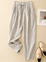 Pantalons Femmes Décontracté Plain Printemps / Automne Coton Aucune élasticité Quotidien Ample Long Régulier