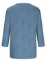 T-shirts Femmes Décontracté Plain Printemps / Automne Jacquard Jacquard Quotidien Col Rond Droit Régulier
