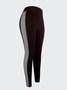 Pantalons De Yoga Femmes Décontracté Pied-de-poule Toutes Les Saisons Polyester Naturel à Haute Élasticité Faire la navette Serré Pantalon coupe slim