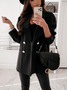 Manches Longues Régulier Plain Blazer pour Femmes