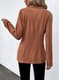 Manches Longues Régulier Plain Blazer pour Femmes