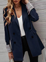 Manches Longues Régulier Plain Blazer pour Femmes