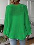 Cardigans Femmes Décontracté Plain Hiver Micro-élasticité Quotidien Ample Manches Longues Laine/Tricot Mi-long