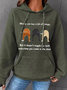 Sweat-shirts Décontracté Imprimé d'Animal Printemps / Automne Sweat-shirt à Capuche Quotidien Ample Mi-long Droit Régulier pour Femmes