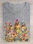 T-shirts Décontracté Été Turquie Coton Quotidien Manches Courtes Col Rond Régulier Élasticité moyenne pour Femmes