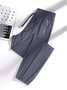 Pantalons Décontracté Plain Printemps / Automne Couture de poche Nylon Standard Droit Régulier Élasticité moyenne pour Femmes