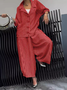 Deux Pièces Ensembles Rayé Décontracté Printemps / Automne Polyester Naturel Quotidien Manches Longues Top Avec Pantalons Droit pour Femmes