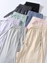 Pantalons Femmes Décontracté Plain Printemps / Automne Séchage Rapide Taille Élastique Standard Pantalons Harem Droit Élasticité moyenne