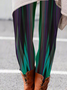 Pantalons De Yoga Décontracté Abstrait Toutes Les Saisons Naturel Quotidien Jersey Pantalon coupe slim Long Régulier pour Femmes