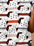 T-shirts Décontracté Été Chien Micro-élasticité Quotidien Ample Jersey Droit Régulier pour Femmes