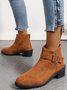 Chelsea Bottes Décontracté Motif Léopard Automne Zip à Bout Pointu Faux Suède PU Caoutchouc Chelsea Bottes pour femmes