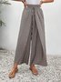 Pantalons Femmes Géométrique Décontracté Printemps / Automne Polyester Naturel Quotidien Ample Long Droit