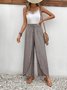 Pantalons Femmes Géométrique Décontracté Printemps / Automne Polyester Naturel Quotidien Ample Long Droit