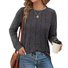 T-shirts Décontracté Plain Printemps / Automne Asymétrique Régulier Droit Boucle Régulier Élasticité moyenne pour Femmes