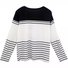 T-shirts Femmes Rayé Décontracté Printemps / Automne Col V Quotidien Ample Manches Longues Régulier Dentelle